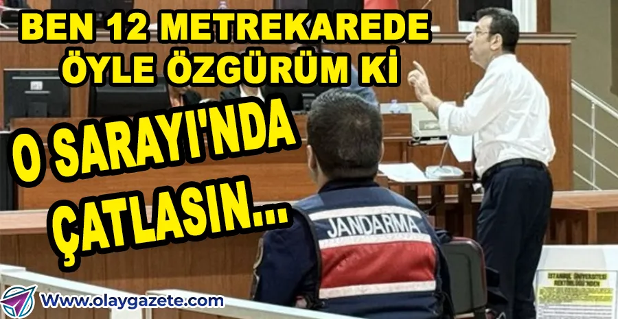 İMAMOĞLU: BU İDDİANAMEYİ SEÇİMDE KENDİSİNİ YENECEĞİMİ BİLEN KİŞİ YAZDIRDI