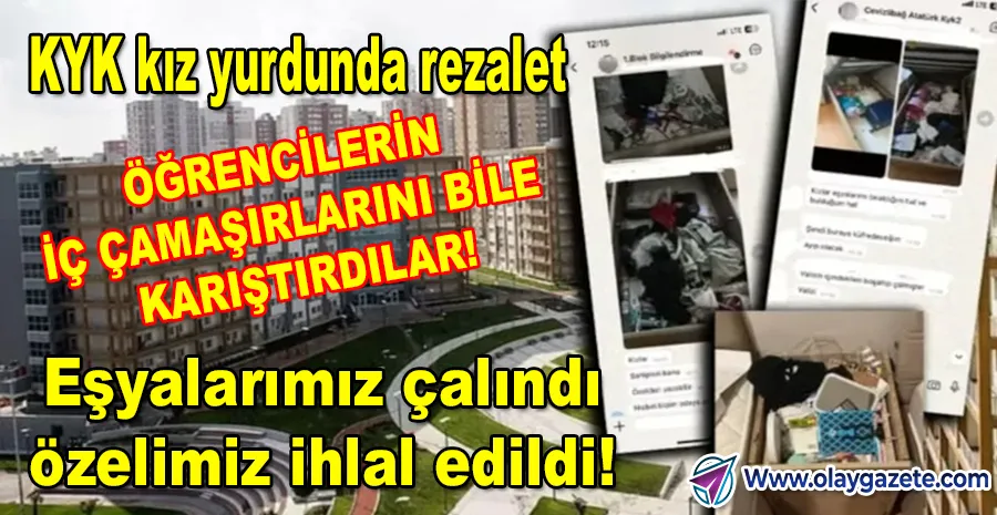 KYK CEVİZLİBAĞ ATATÜRK YURDU’NDA BÜYÜK SKANDAL