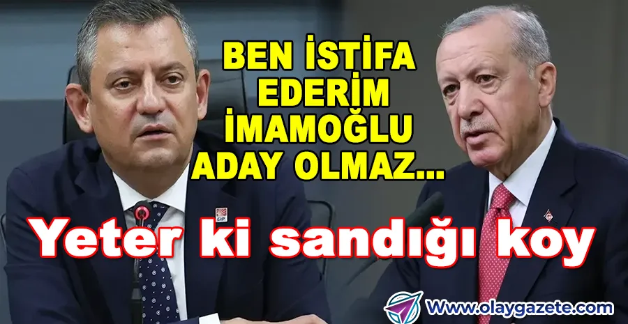 ÖZEL: 2,5 YIL BENDEN, 2,5 YIL ERDOĞAN’DAN, GELSİN ERKEN SEÇİM YAPSIN