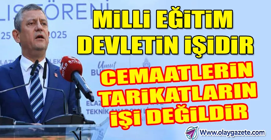 “ELAZIĞ’DA CHP BULUŞMASI: EĞİTİMDE EŞİTLİK, YURTTAŞTA ADALET, SİYASETTE KARDEŞLİK VURGUSU”