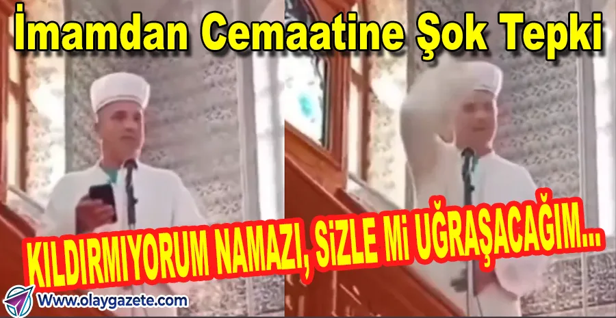 CEMAAT TELEFONA BAKINCA İMAM CEMAATLE TARTIŞIP NAMAZI YARIM BIRAKTI