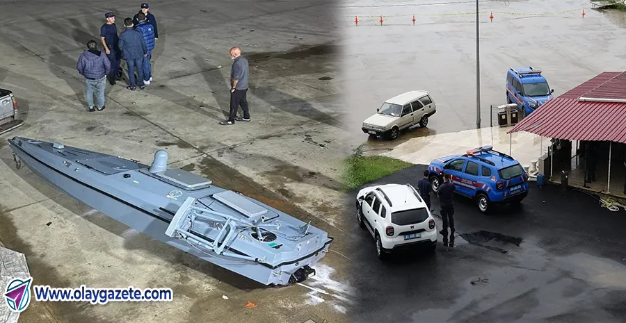TRABZON AÇIKLARINDA ŞOK! BALIKÇILAR BOMBA YÜKLÜ İNSANSIZ DENİZ ARACI BULDU