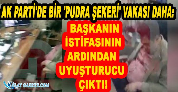 AK PARTİLİ BAŞKAN UYUŞTURUCU VİDEOSUNDAN GİTTİ İDDİASI