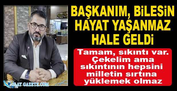 AKP’Lİ ESNAF 42 BİN LİRA ELEKTRİK FATURASI GELİNCE İSYAN ETTİ