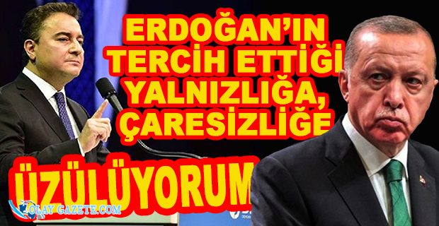 ALİ BABACAN: ERDOĞAN’IN SİYASİ HAYATININ FİNALİ, YENİ BİR BAŞLANGIÇ OLACAK