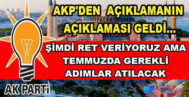 AYASOFYA’NIN İBADETE AÇILMASINA AKP