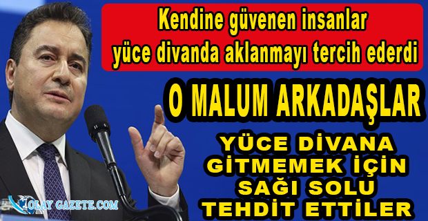 BABACAN 17-25 ARALIKTAN SONRA AKP