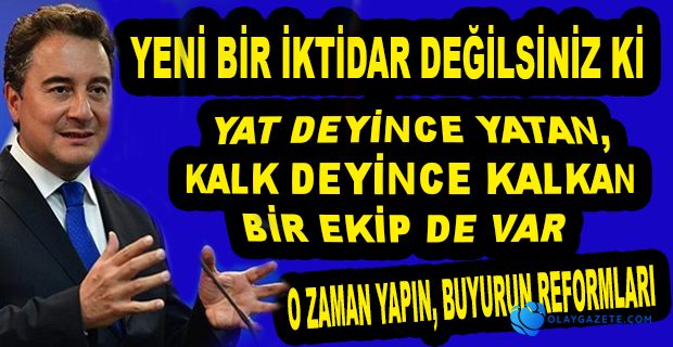BABACAN: "İSTİKLAL MARŞI