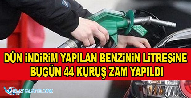 BENZİNE BÜYÜK ZAM GELDİ