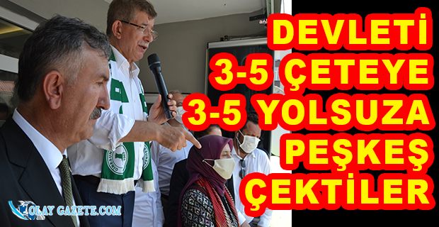 DAVUTOĞLU’NDAN İKTİDARA SERT ELEŞTİRİ