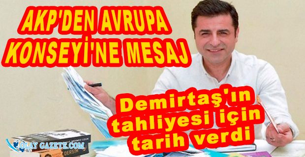 DEMİRTAŞ TAHLİYE Mİ OLUYOR? AKP GÖRÜŞ GÖNDERDİ...