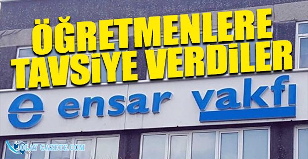 ENSAR VAKFI OKULLARDA YAYILMAYA ÇALIŞIYOR