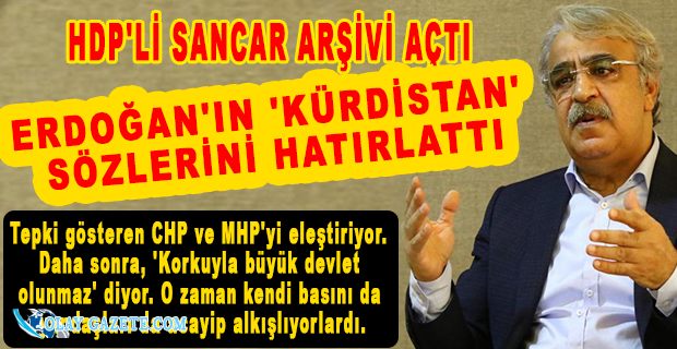 HDP’Lİ SANCAR’DAN İKTİDARA SERT SÖZLER