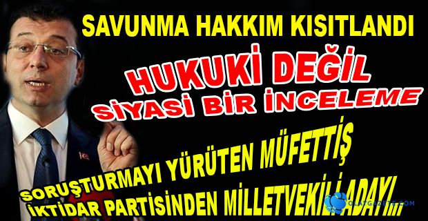 İMAMOĞLU HAKKINDA AÇILAN 27 SORUŞTURMA İÇİN KONUŞTU