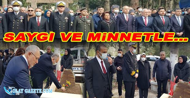 İSKENDERUN’DA ŞEHİTLER KABİRLERİ BAŞINDA ANILDI