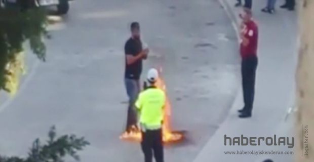 İşsiz Vatandaş Kendini Yakmak İstedi