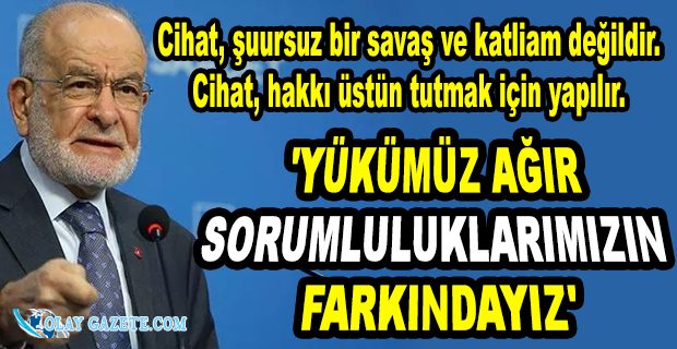 KARAMOLLAOĞLU: YARINLAR BİZİMDİR, İNŞALLAH BİZİM OLACAKTIR