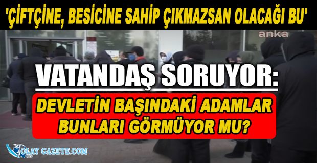 SOĞUK HAVADA  SAATLERCE SÜREN BEKLEYİŞ: METRELERCE UZAYAN UCUZ ET KUYRUĞU