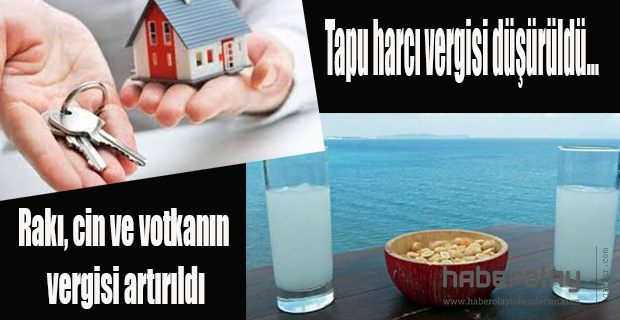 TAPU HARCI VERGİSİ DÜŞÜRÜLDÜ… 